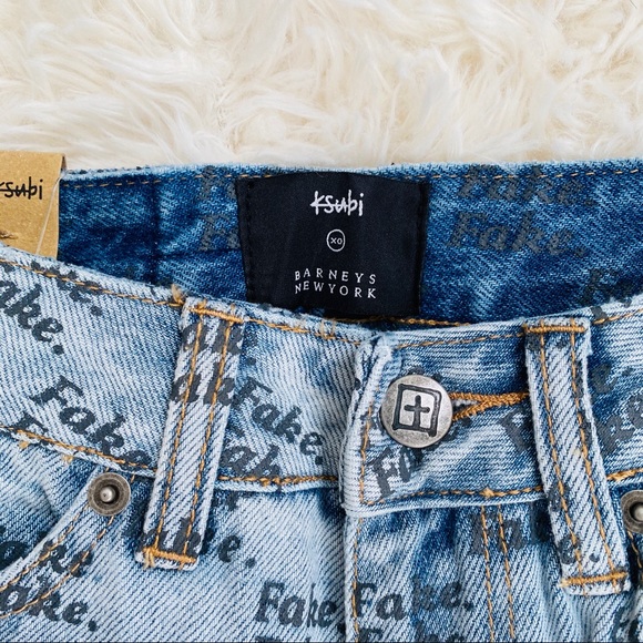 NWT KSUBI X  BARNEY Slim Pin Fake Chillz Denim - Picture 6 of 8